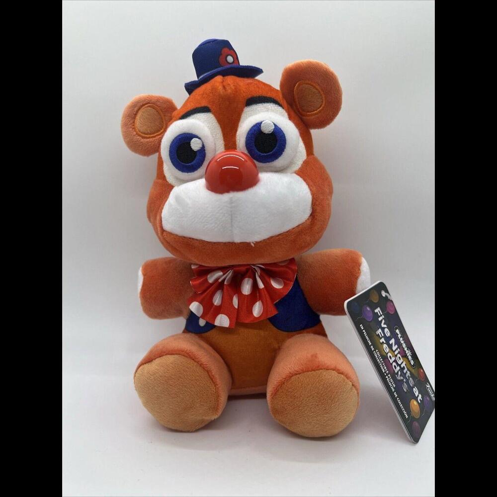 Five Nights at Freddys Circus Freddy Red‎ Nose Bow Tie Funko Plushies 7 Inch